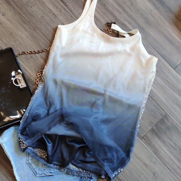Ombre sequin tank top - Picture 3 of 3
